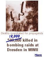 The number of deaths from 'Operation Thunderclap' was overstated by the Nazis to help persuade Germans that this awaited them unless they fought for Nazism. 